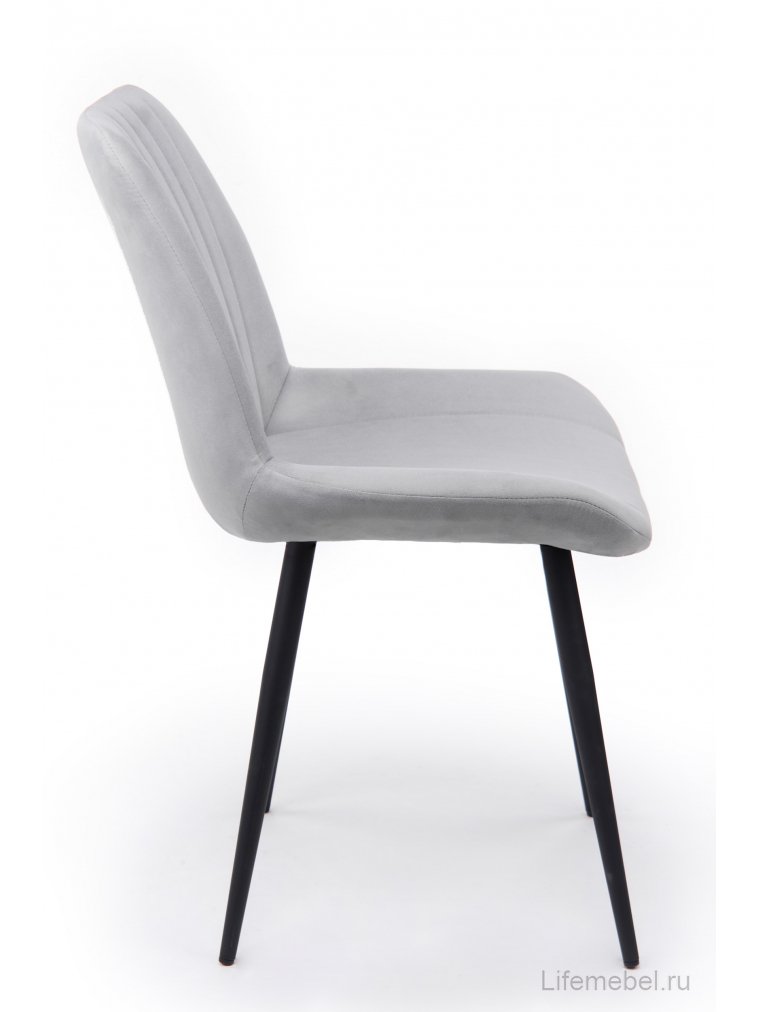 Стул на металлокаркасе Седа светло-серый (zd 960) / черный