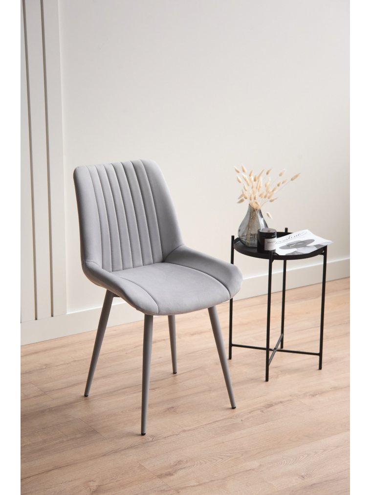 Стул на металлокаркасе Седа светло-серый (zd 960) / серый