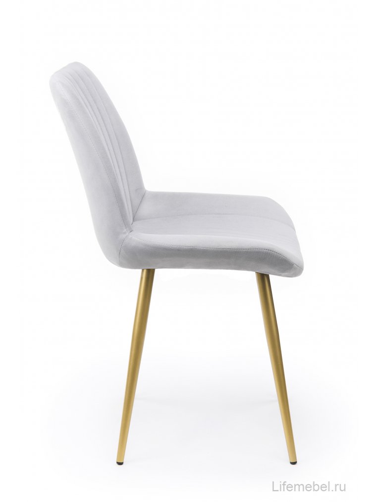 Стул на металлокаркасе Седа светло-серый (zd 960) / золотой