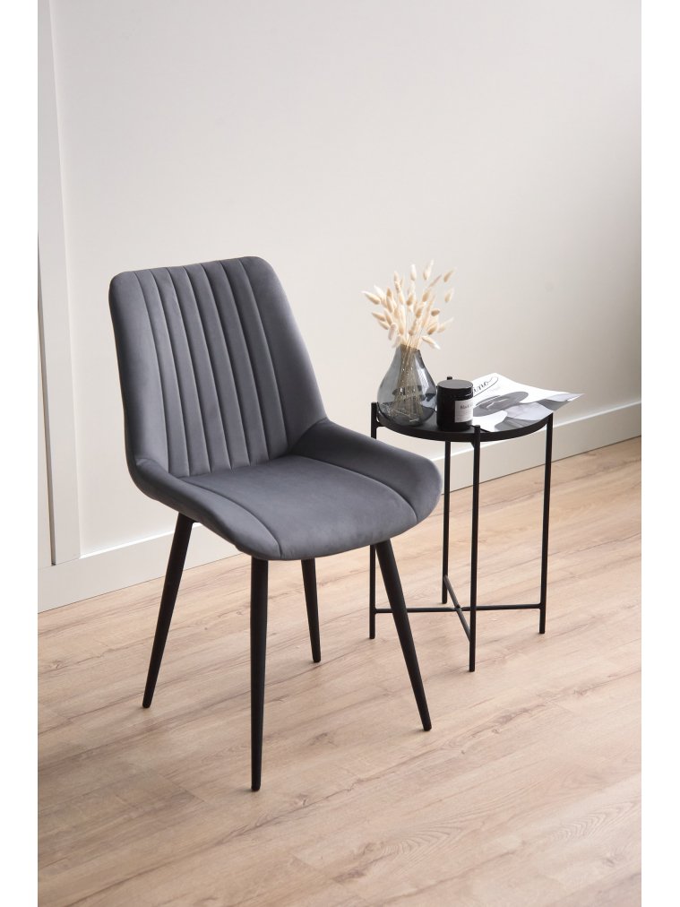 Стул на металлокаркасе Седа темно-серый (zd 995) / черный