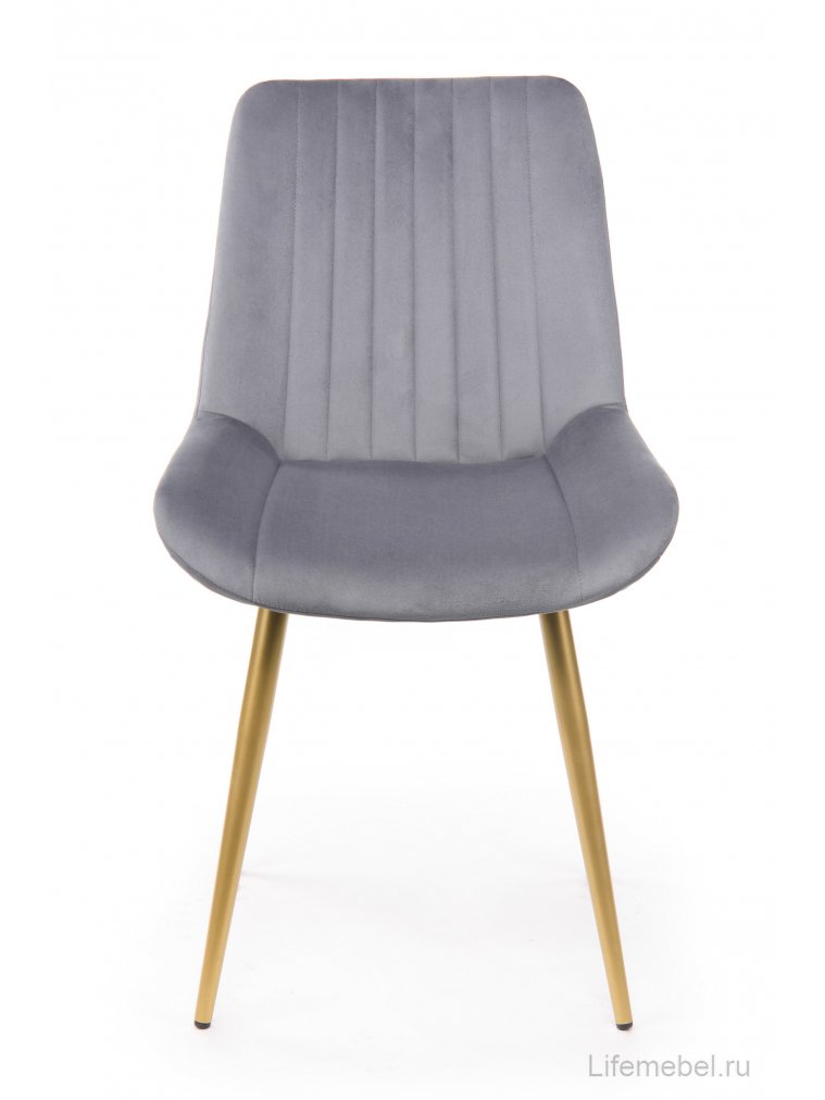 Стул на металлокаркасе Седа темно-серый (zd 995) / золотой