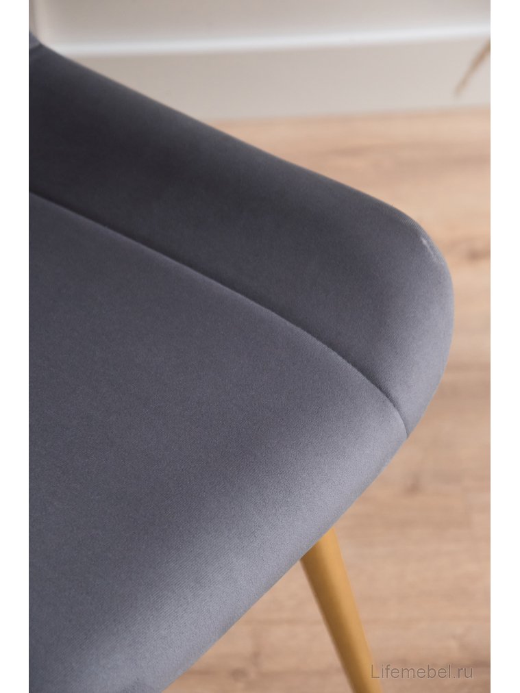 Стул на металлокаркасе Седа темно-серый (zd 995) / золотой