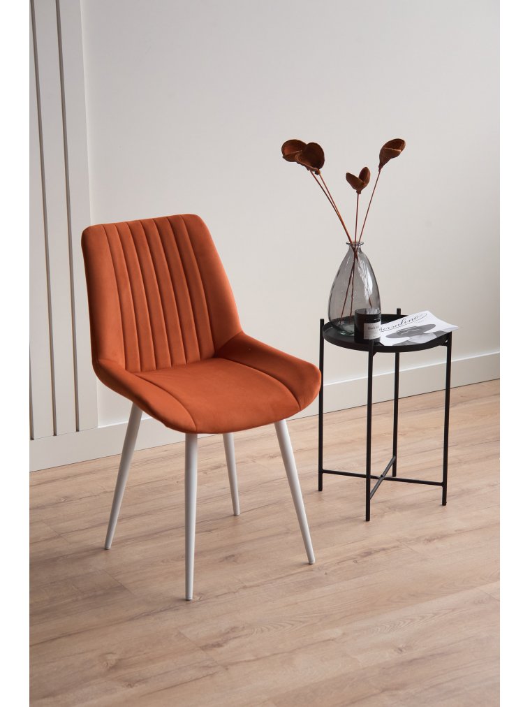 Стул на металлокаркасе Седа терракотовый (zd 432) / белый