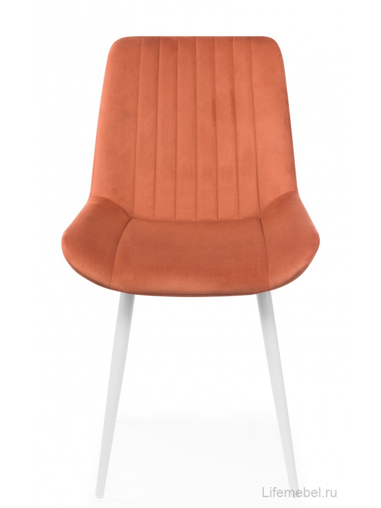 Стул на металлокаркасе Седа терракотовый (zd 432) / белый