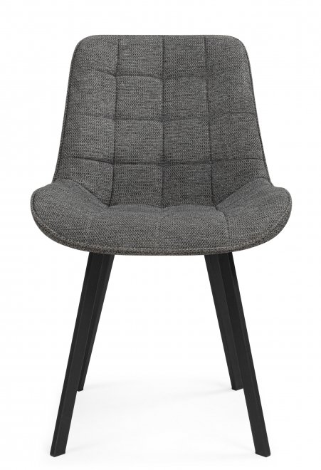 Стул на металлокаркасе Селион темно-серый / черный