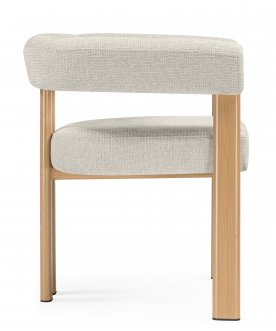 Стул-кресло Selma бежевый / бук