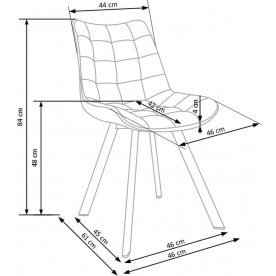 Стул на металлокаркасе K332