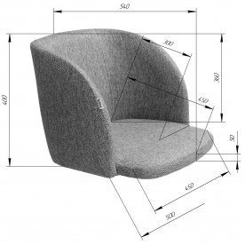 Стул на металлокаркасе SHT-ST33/S106