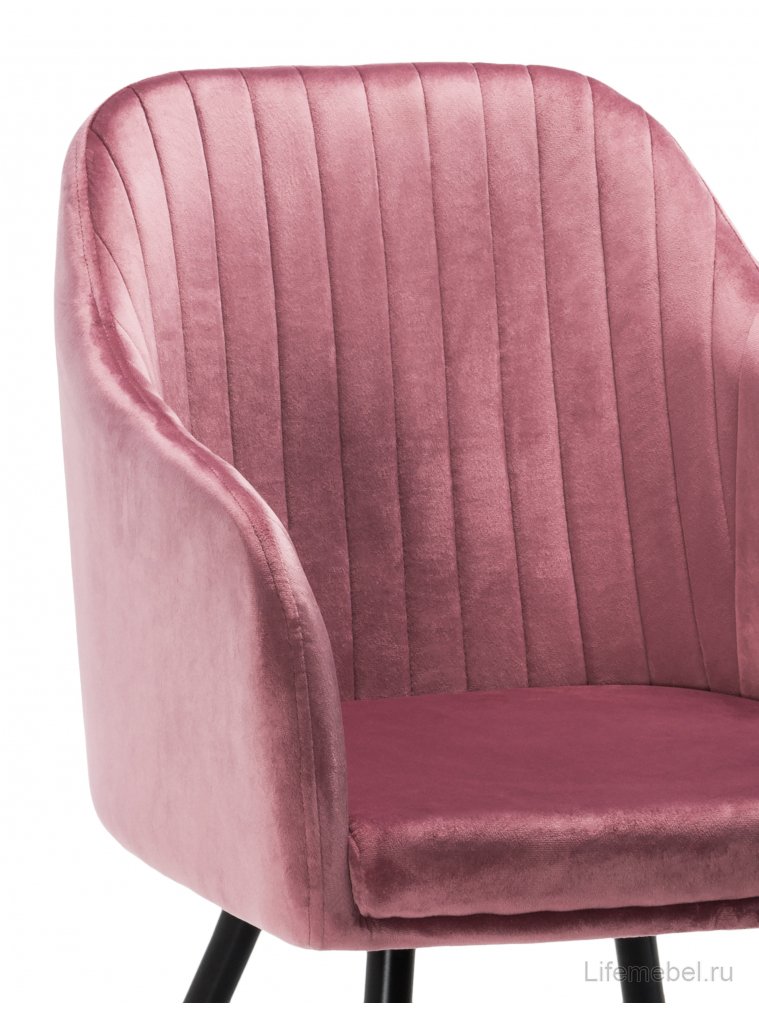 Стул на металлокаркасе Slam dark pink