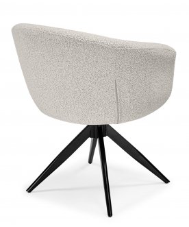 Стул-кресло Solomon 1 вращающийся светло-бежевый / черный