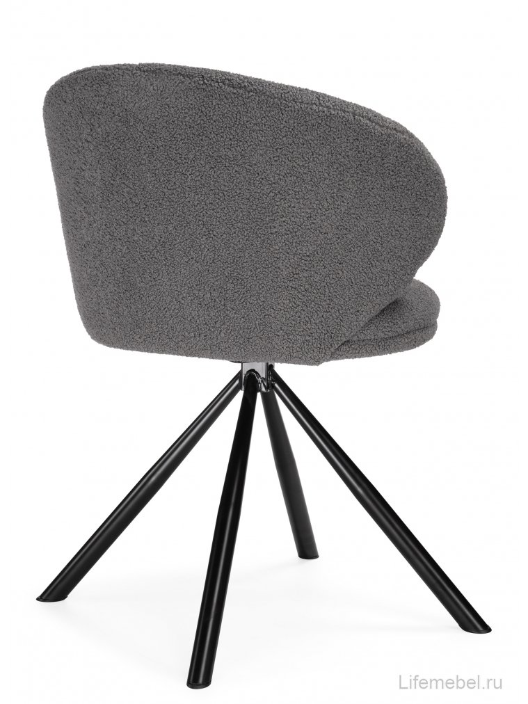 Стул на металлокаркасе Solomon крутящийся gray / black