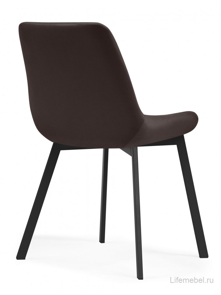 Стул на металлокаркасе Стронг коричневый (hl 73) / черный каркас