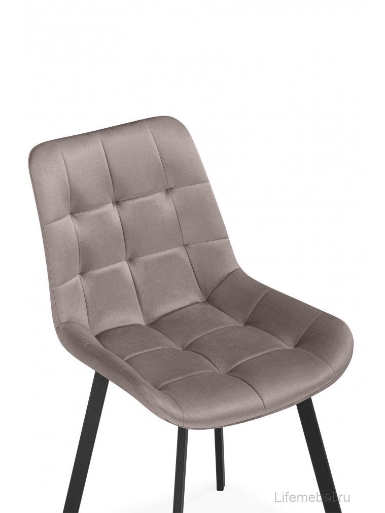 Стул на металлокаркасе Стронг латте / черный