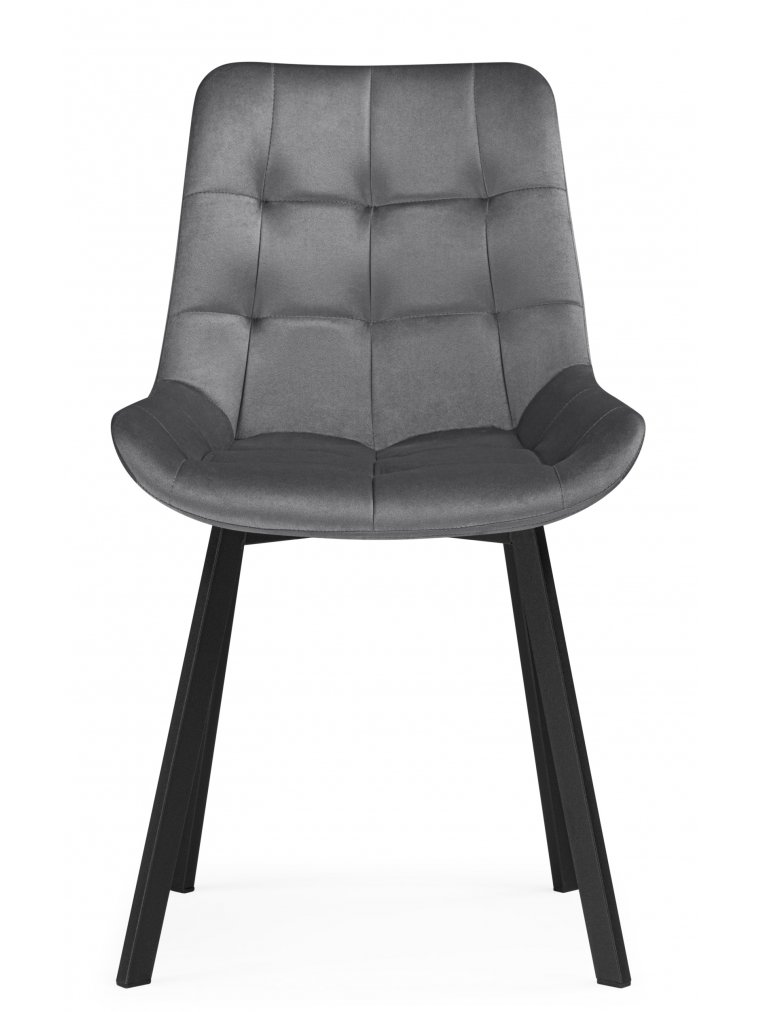 Стул на металлокаркасе Стронг темно-серый / черный