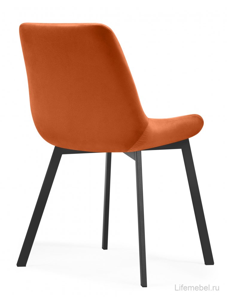 Стул на металлокаркасе Стронг вращающийся кирпичный / черный каркас