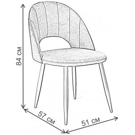 Стул на металлокаркасе DikLine 217