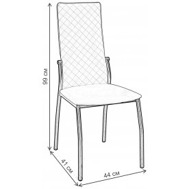 Стул на металлокаркасе DikLine Галс Люкс
