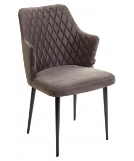 Стул на металлокаркасе Herman графит #14 / черный