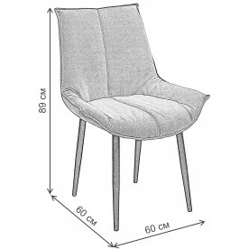 Стул на металлокаркасе Осло