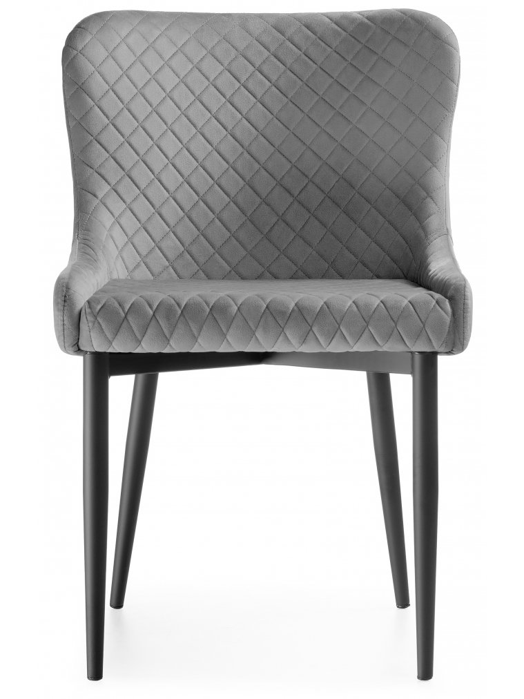 Стул на металлокаркасе Teo light gray / black