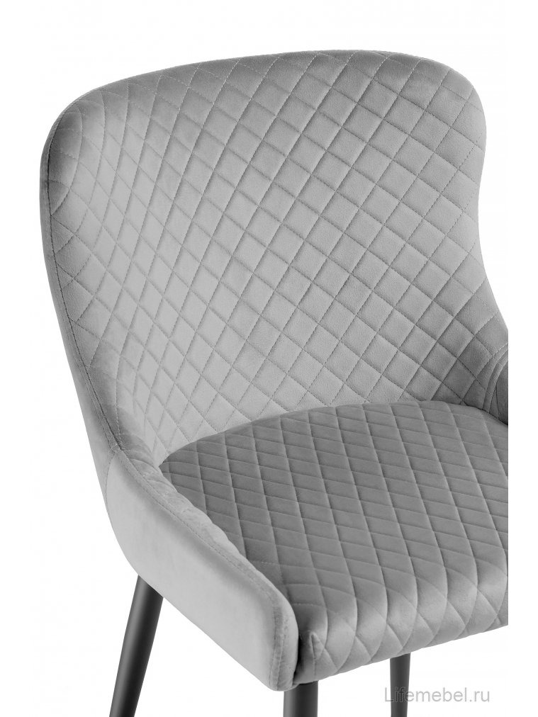 Стул на металлокаркасе Teo light gray / black