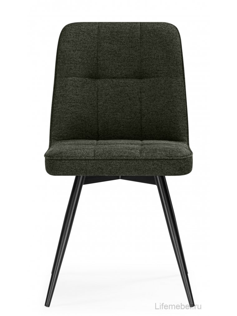Стул на металлокаркасе Texas 4 поворотный темно-зеленый / черный