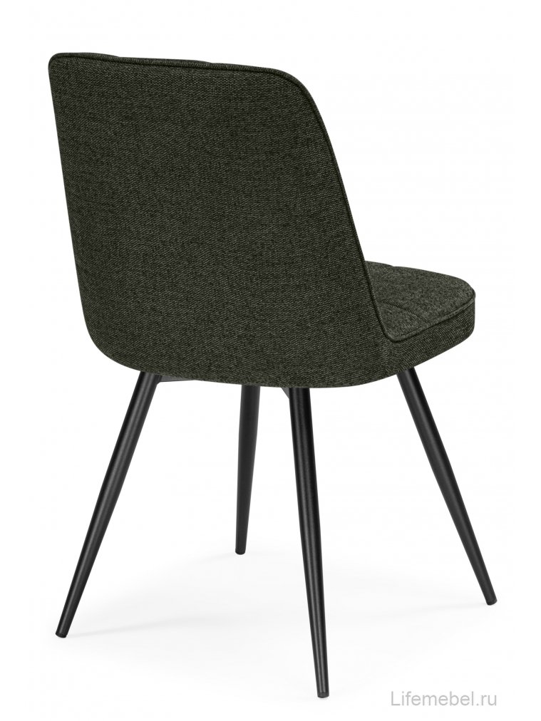 Стул на металлокаркасе Texas 4 поворотный темно-зеленый / черный