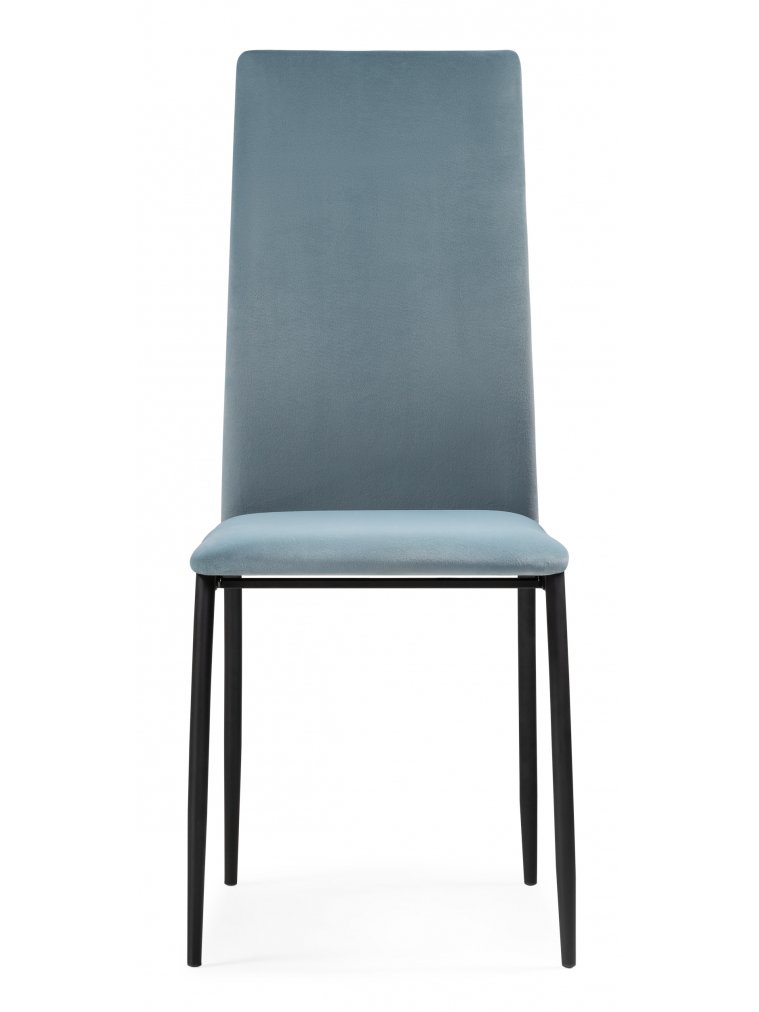 Стул на металлокаркасе Tod light blue / black