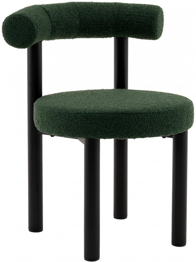 Стул на металлокаркасе Tomo зелёный