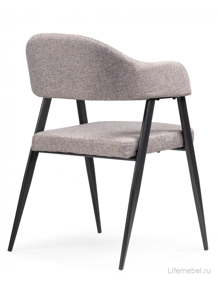 Стул на металлокаркасе Twin gray / black