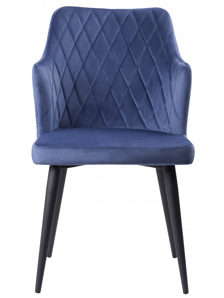 Стул на металлокаркасе Velen dark blue