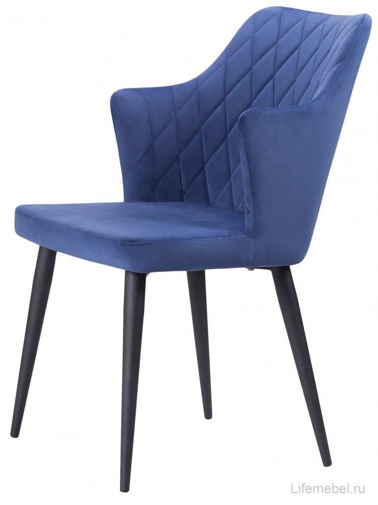 Стул на металлокаркасе Velen dark blue