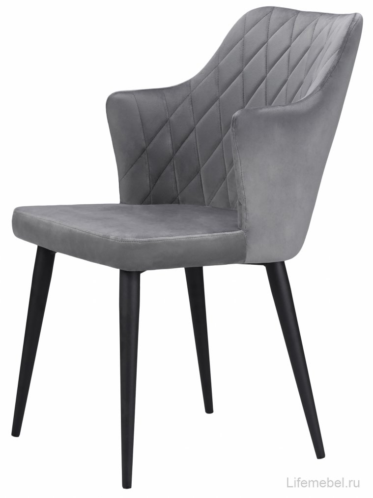 Стул на металлокаркасе Velen dark gray