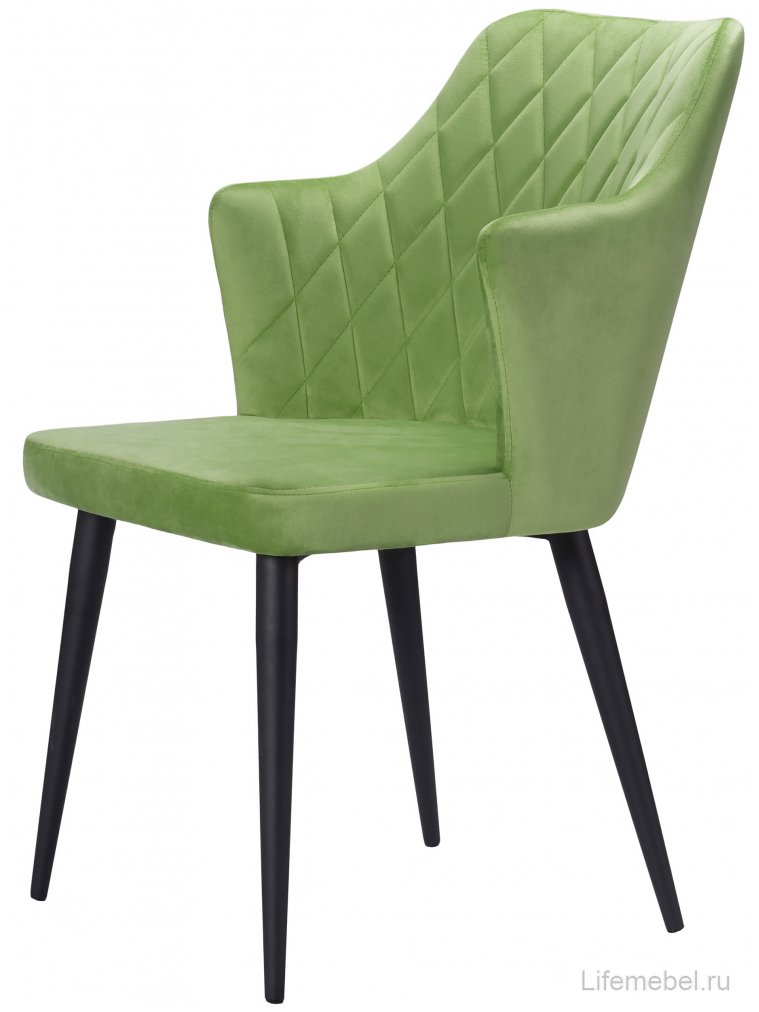 Стул на металлокаркасе Velen dark green