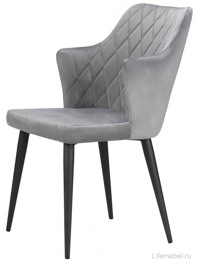 Стул на металлокаркасе Velen light gray