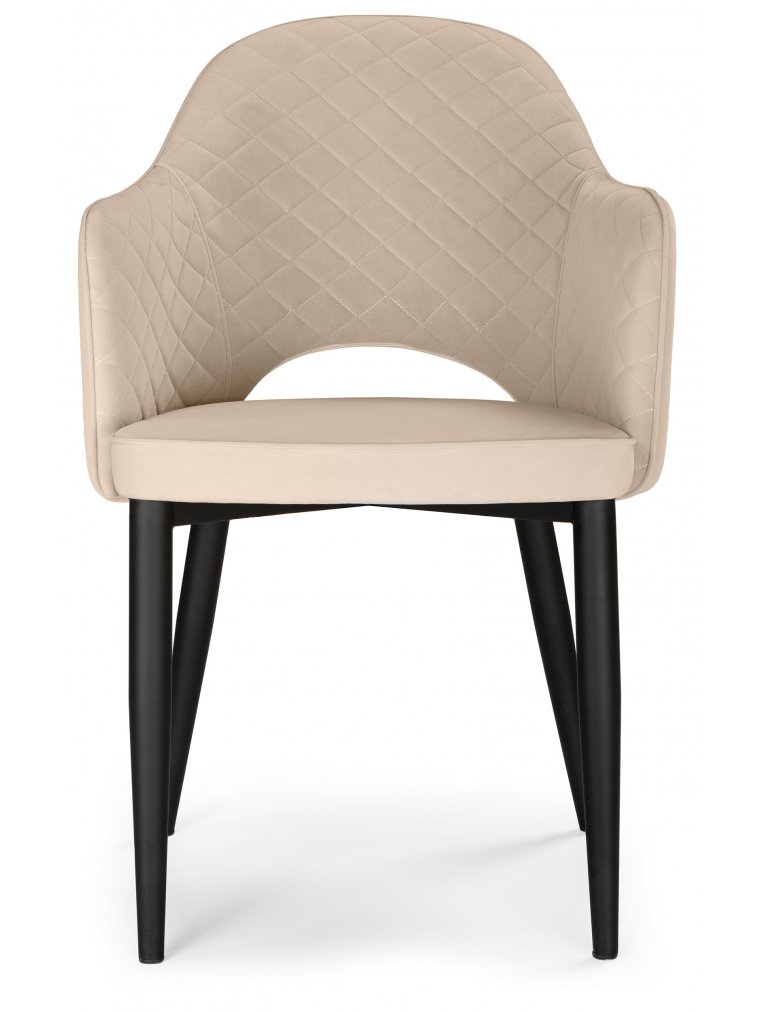 Стул на металлокаркасе Vener beige / black