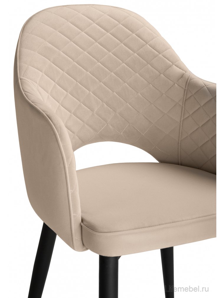 Стул на металлокаркасе Vener beige / black