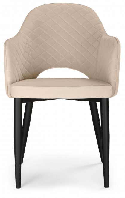 Стул на металлокаркасе Vener beige / black