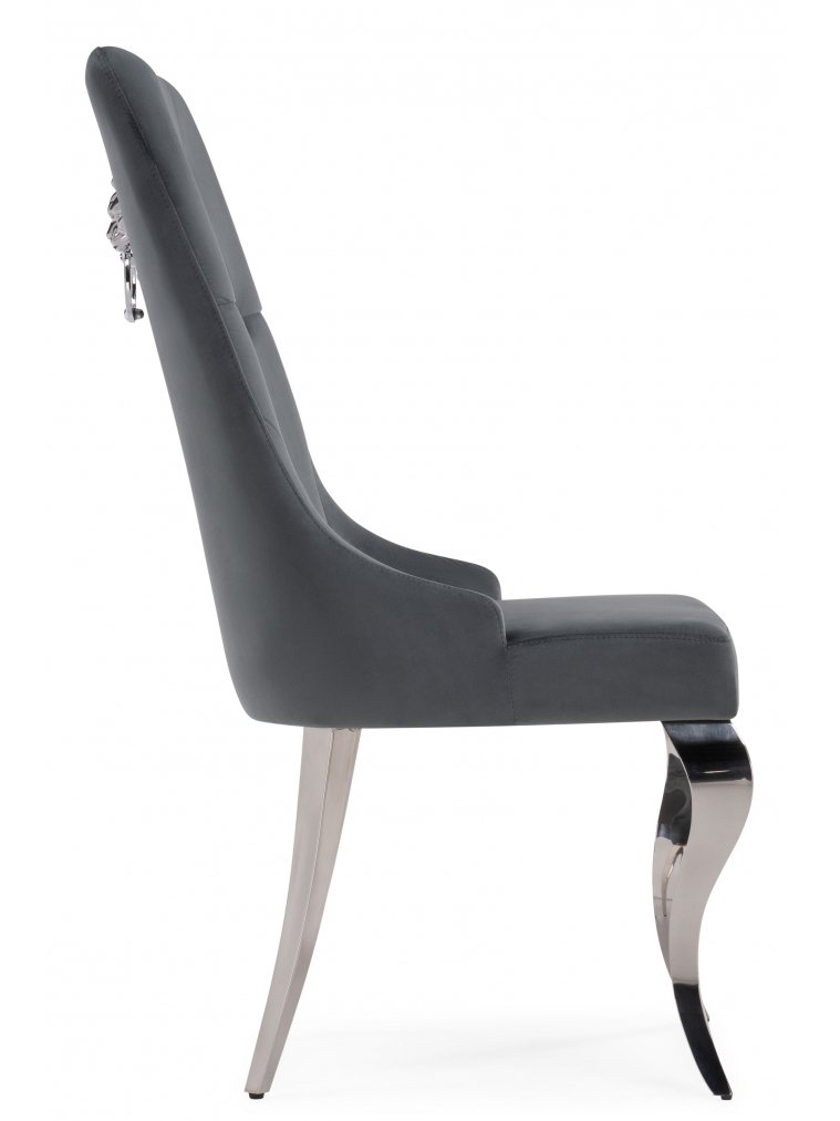 Стул на металлокаркасе Viki dark grey / steel
