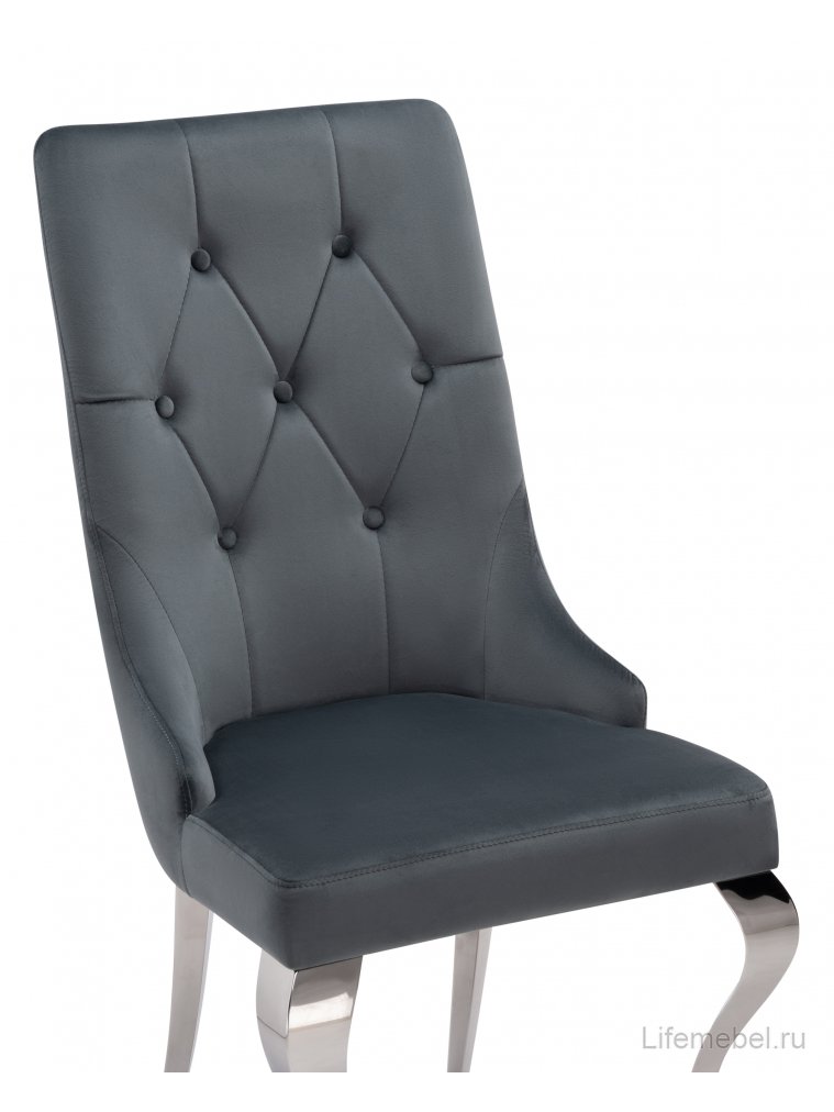 Стул на металлокаркасе Viki dark grey / steel