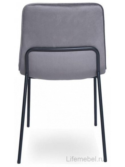 Стул на металлокаркасе Тревор бархат grey 8167-55 / black