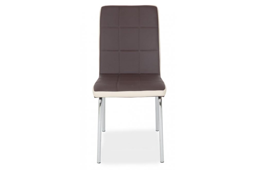 Стул на металлокаркасе S14 brown / beige