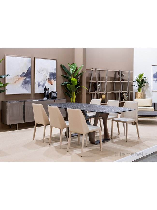 Стул на металлокаркасе Зико бежевый