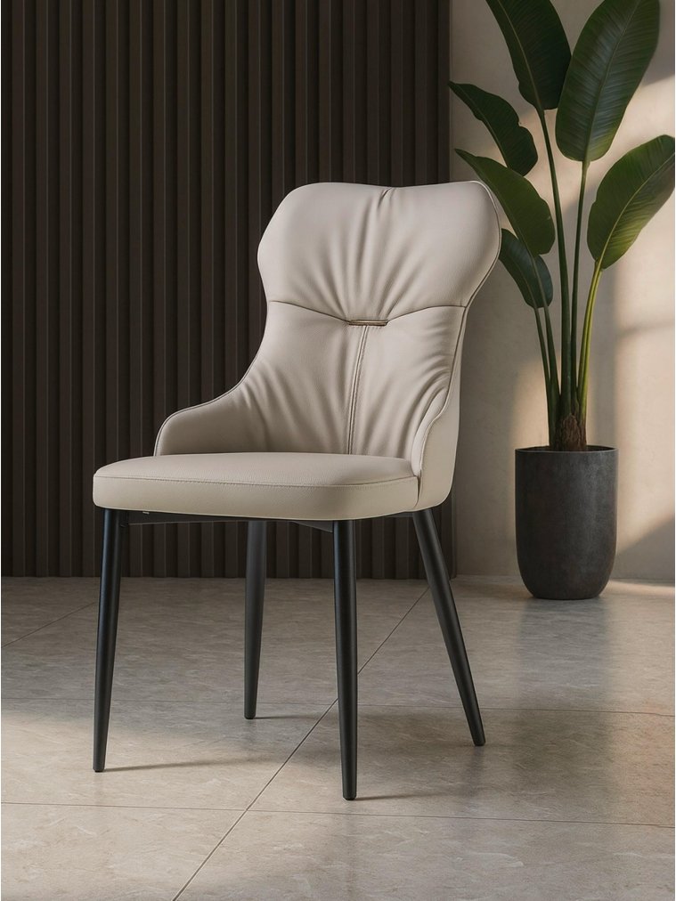 Стул на металлокаркасе Neli beige / black