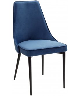 Стул на металлокаркасе Nepal-P синий / черный