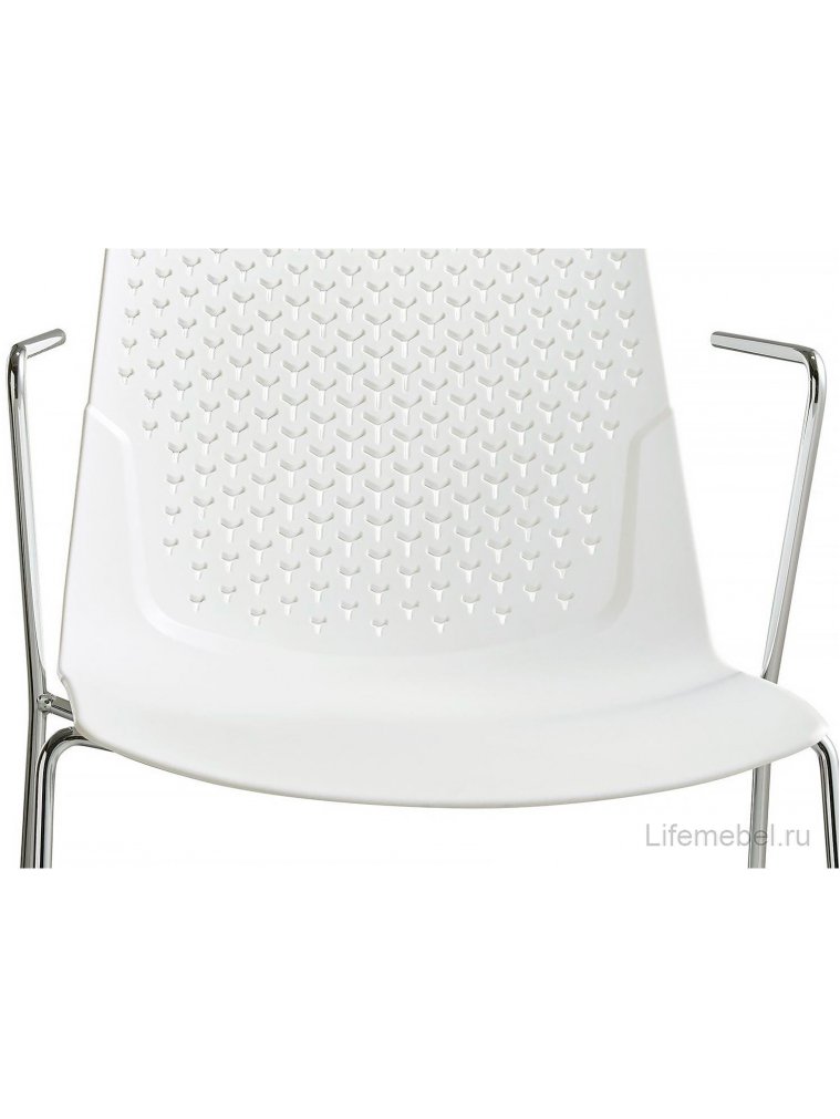 Стул на металлокаркасе FX-05F белый