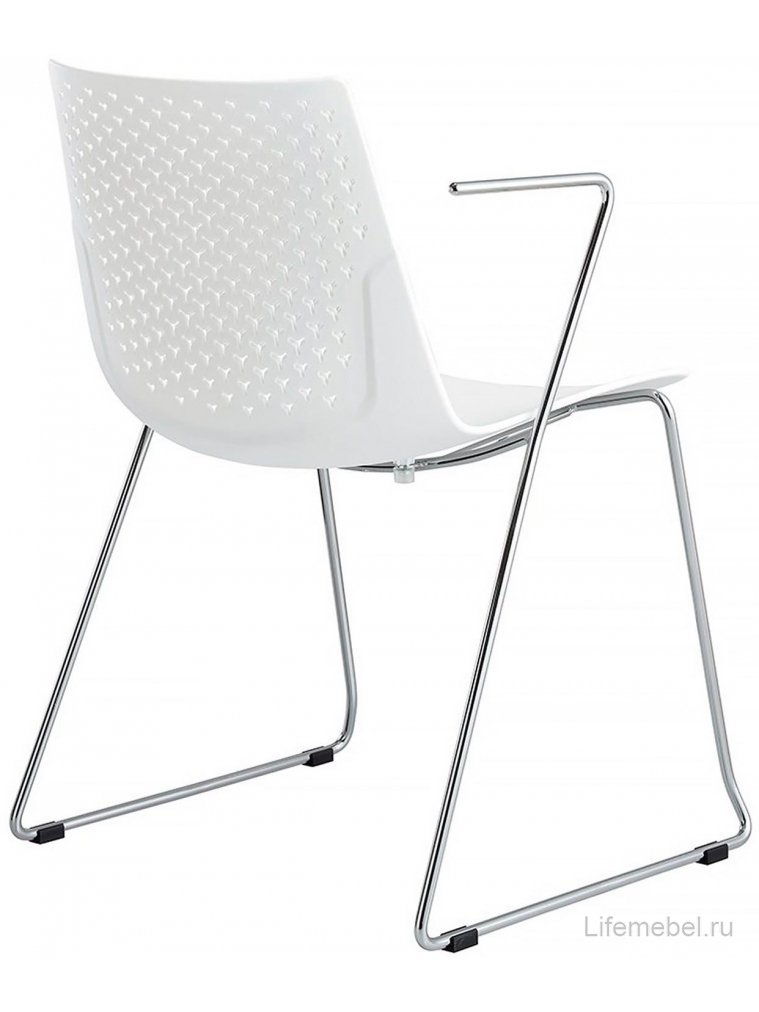 Стул на металлокаркасе FX-05F белый