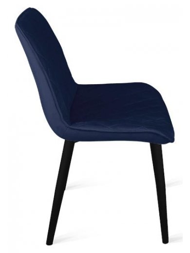 Стул Oscar велюр L005 синий / черный муар