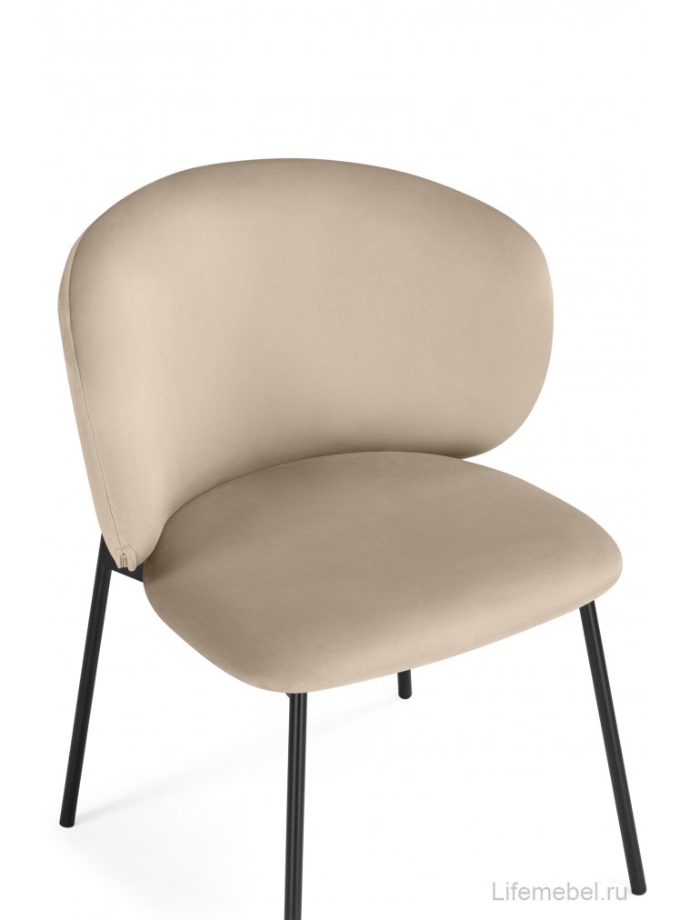 Стул на металлокаркасе Рикко темно-бежевый (H-07) / черный