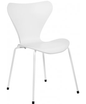 Стул на металлокаркасе Seven белый